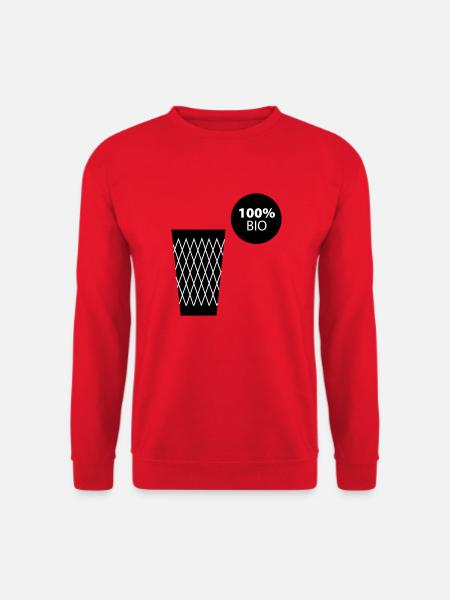 Ribbed 100% BIO #Bembelshop - Unisex Sweatshirt - red