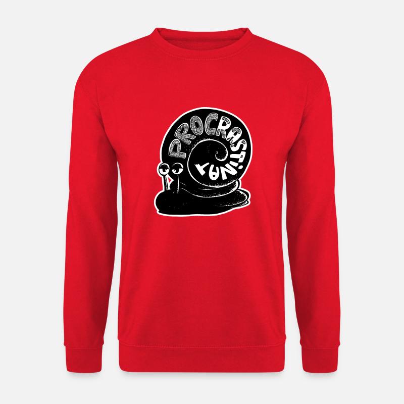 Procastinator Schnecke - Unisex Pullover - Rot