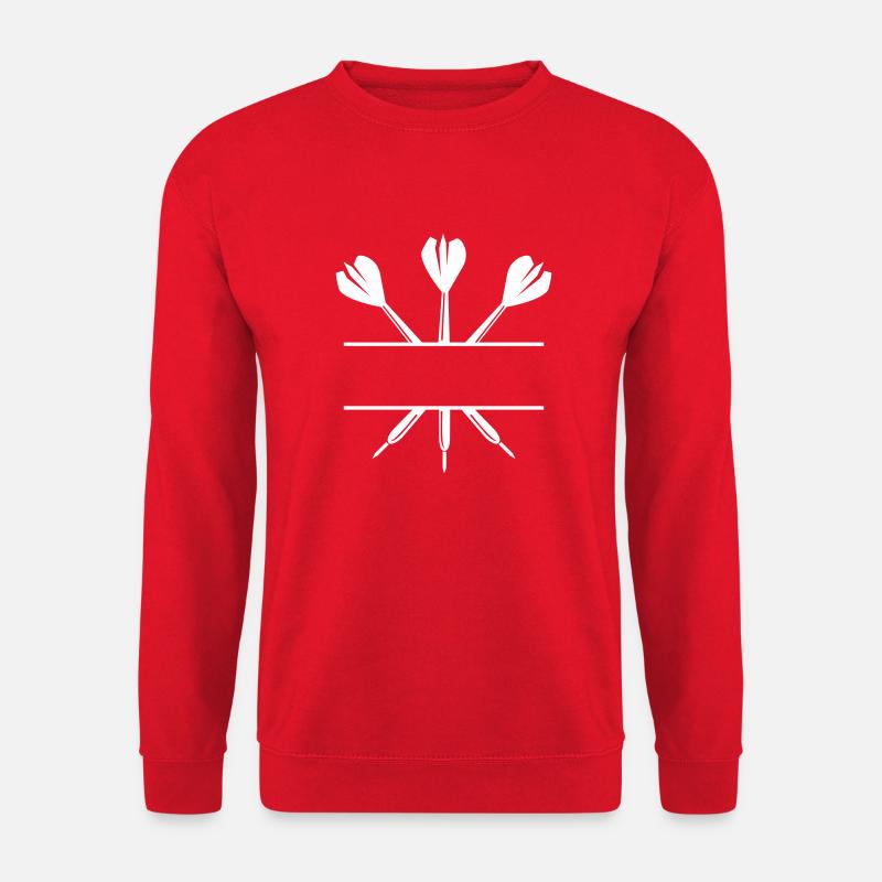 fléchettes - Sweat-shirt Unisexe - rouge
