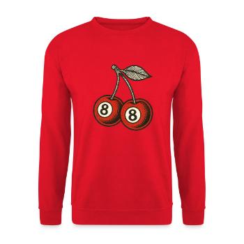 8 Ball Pool - Unisex Sweatshirt - red - Front - Alina (178cm) & Michal (187cm)