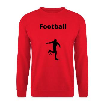 Fußball - Unisex Pullover - Rot - Vorne - Alina (178cm) & Michal (187cm)