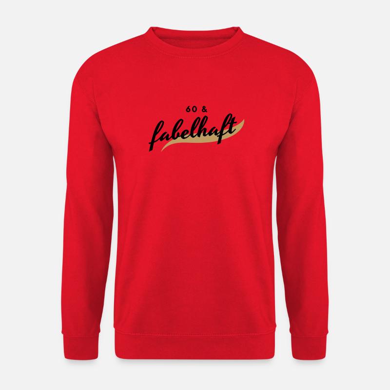 60 und fabelhaft - Unisex Pullover - Rot