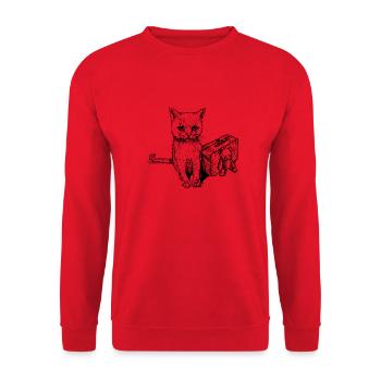 Verloren - Unisex Pullover - Rot - Vorne - Alina (178cm) & Michal (187cm)