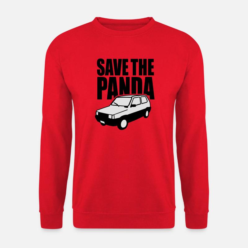 Save the panda - Unisex Pullover - Rot