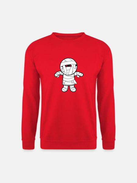 Kids shirt Mummy shirt motiv indpakket mumie - Unisex sweater - rød
