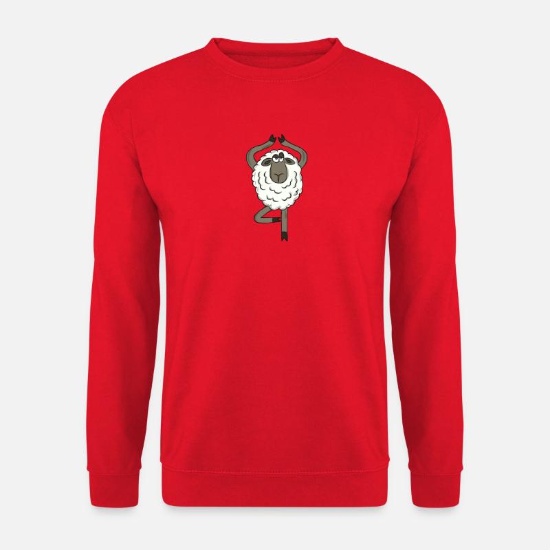 Lustige Tiere - Schaf - Unisex Pullover - Rot