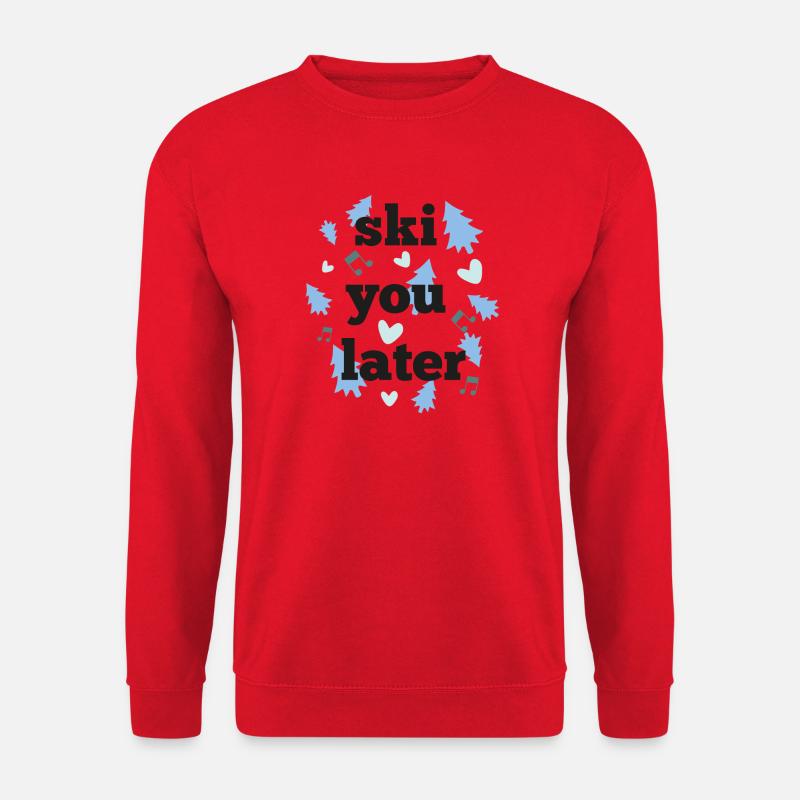 Ski dich später - Unisex Pullover - Rot