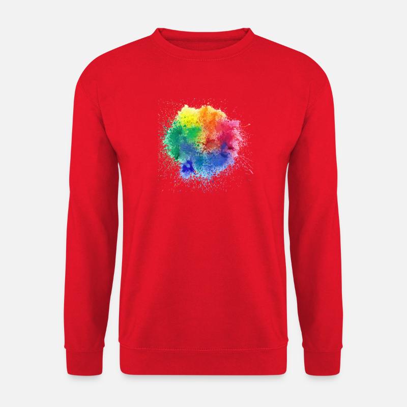 Pop de couleur Design - Sweat-shirt Unisexe - rouge