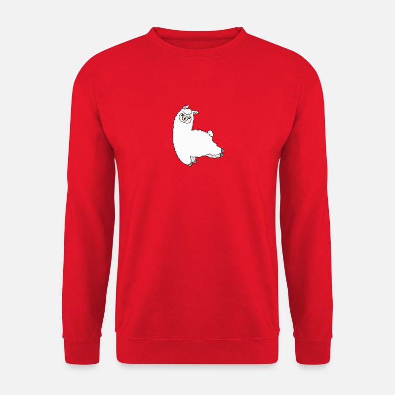 Lama - Unisex Pullover - Rot