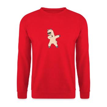 Lunettes de soleil Lama - Sweat-shirt Unisexe - rouge - Devant - Alina (178cm) & Michal (187cm)