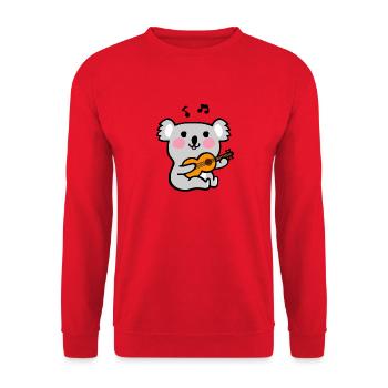 Sérénade de guitare Koala - Sweat-shirt Unisexe - rouge - Devant - Alina (178cm) & Michal (187cm)