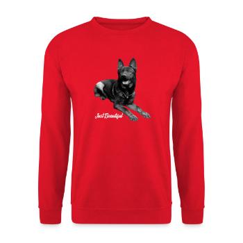 Sport de chien de berger allemand - Sweat-shirt Unisexe - rouge - Devant - Alina (178cm) & Michal (187cm)
