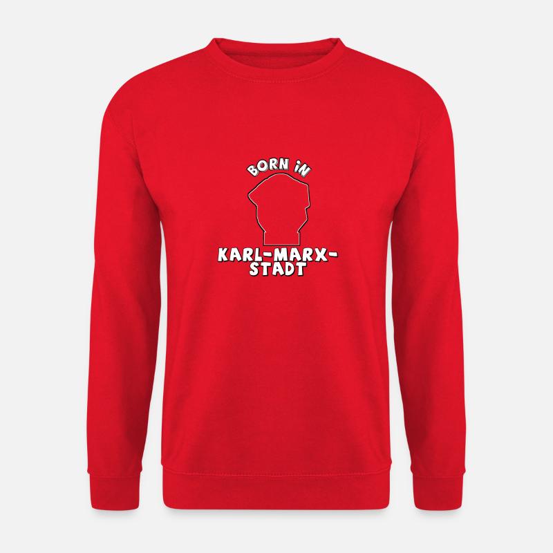 born in Karl Marx Stadt (jetzt Chemnitz) - Unisex Pullover - Rot