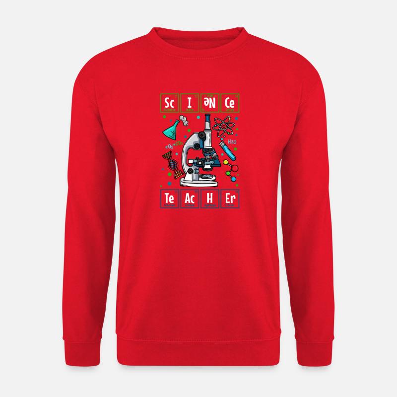 Chemie Physik Biologielehrer Lehrer - Unisex Pullover - Rot