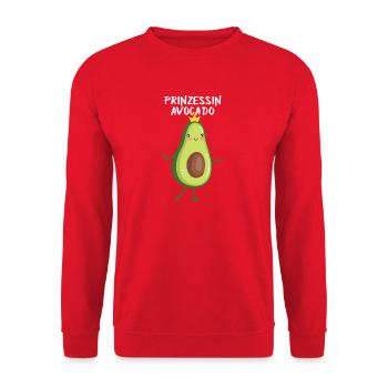 Prinzessin Avocado - Kinder Geschenk - Unisex Pullover - Rot - Vorne - Alina (178cm) & Michal (187cm)
