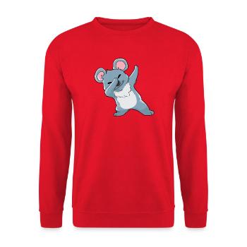 Koala Kawaii - Unisex Sweatshirt - red - Front - Alina (178cm) & Michal (187cm)