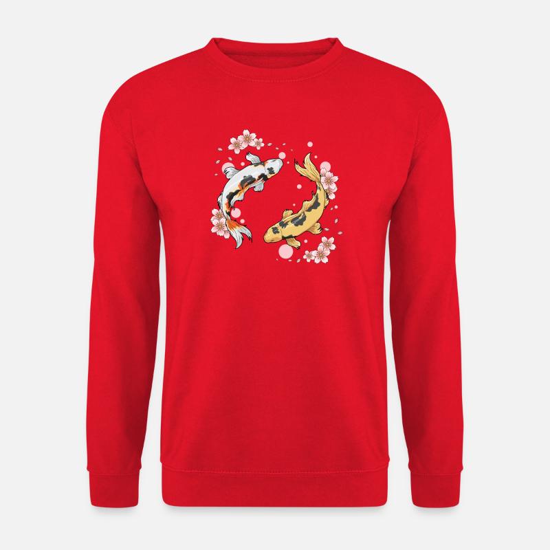 Kois Fische - Unisex Pullover - Rot