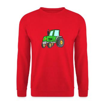 Traktor - Unisex Pullover - Rot - Vorne - Alina (178cm) & Michal (187cm)