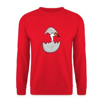 Grue pour bébé - Sweat-shirt Unisexe - rouge - Devant - Alina (178cm) & Michal (187cm)