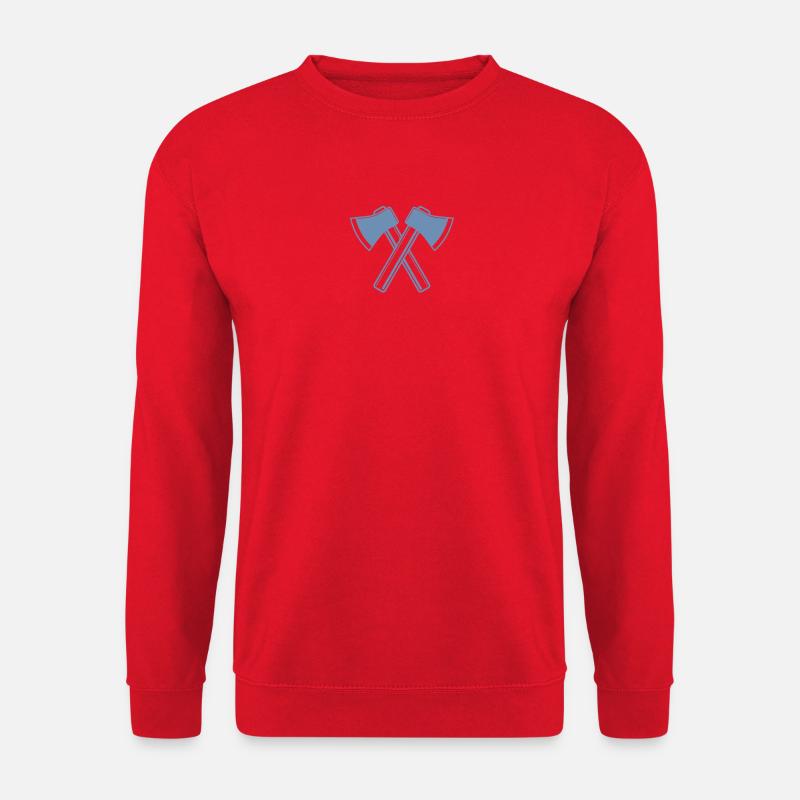 Axt Äxte Holzfäller Forstwirt - Unisex Pullover - Rot