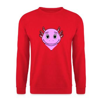 Axolotl - Sweat-shirt Unisexe - rouge - Devant - Alina (178cm) & Michal (187cm)