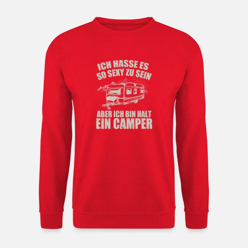 Cooles Camper Reisemobil Fun Shirt - Unisex Pullover - Rot
