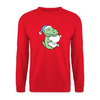 Bébé crocodile - Sweat-shirt Unisexe - rouge - Devant - Alina (178cm) & Michal (187cm)