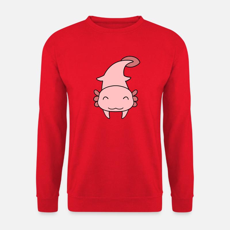 Süßes Axolotl - Unisex Pullover - Rot