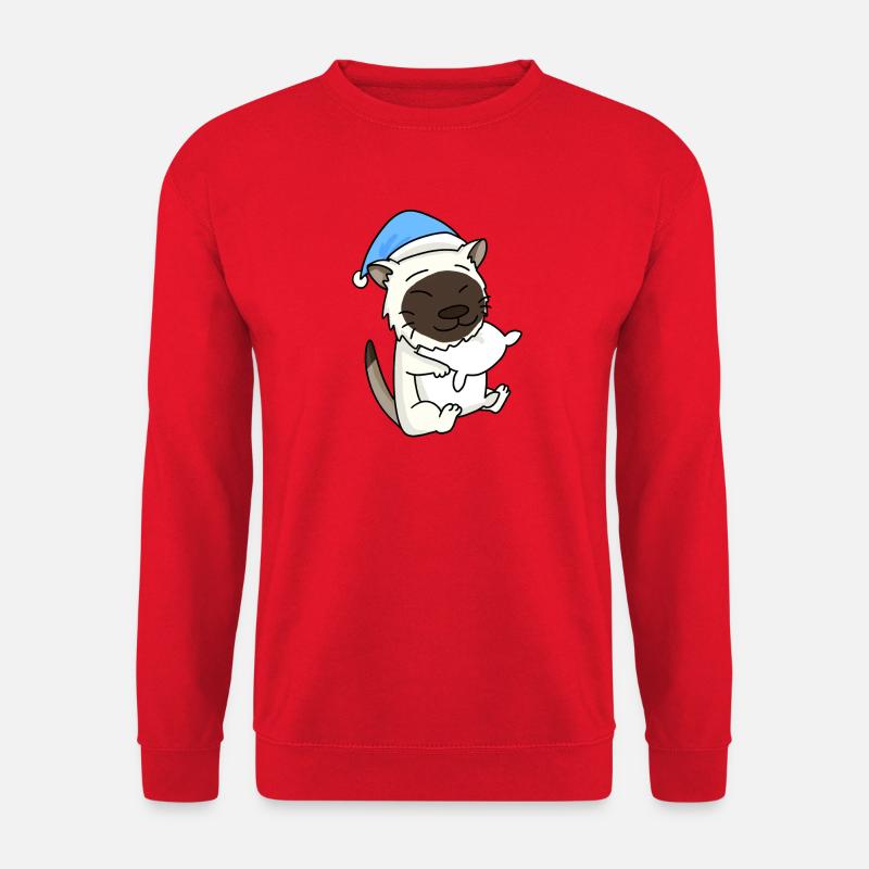 Chat race de chat Birmanie - Sweat-shirt Unisexe - rouge