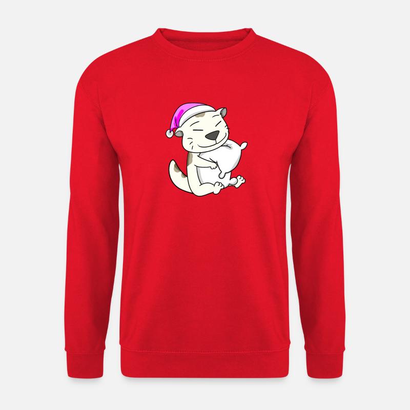 Katze Katzenrasse Devon Rex - Unisex Pullover - Rot