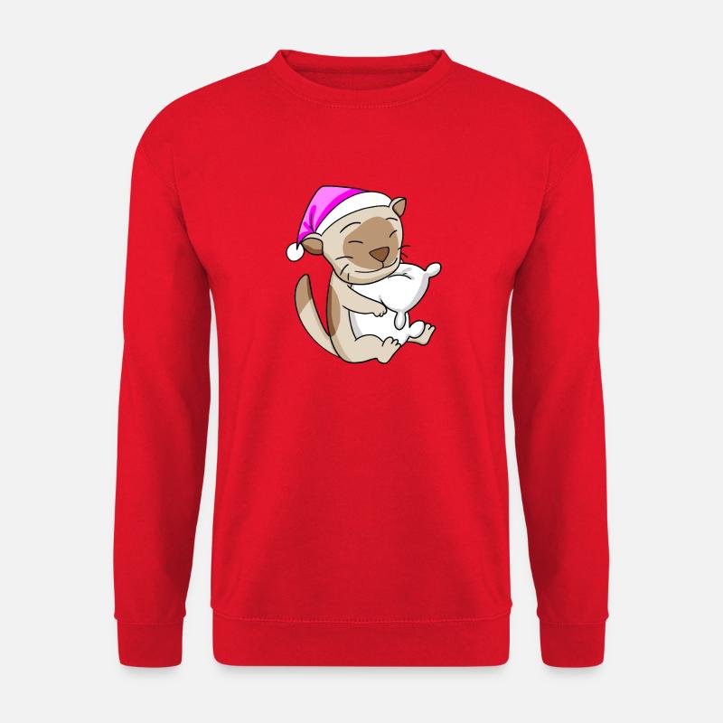 Katze Katzenrasse Burma-Katze - Unisex Pullover - Rot