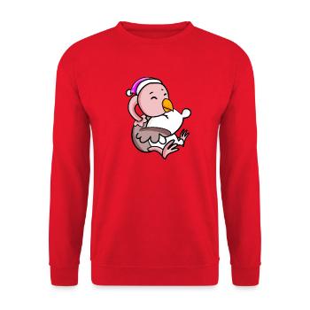 Bouquet avec oreiller et bonnet de couchage - Sweat-shirt Unisexe - rouge - Devant - Alina (178cm) & Michal (187cm)