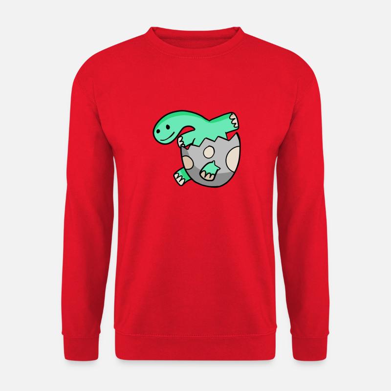 Dinosaur Egg Dino Motif - Unisex Sweatshirt - red