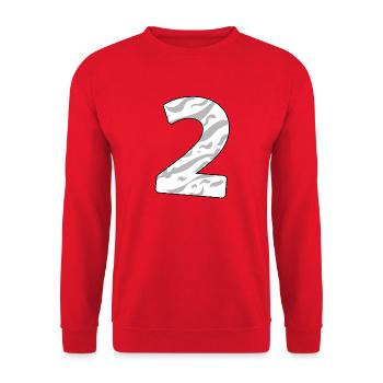 2 - Sweat-shirt Unisexe - rouge - Devant - Alina (178cm) & Michal (187cm)