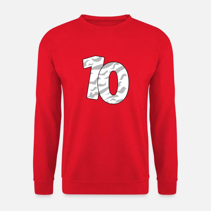 10 - Sweat-shirt Unisexe - rouge