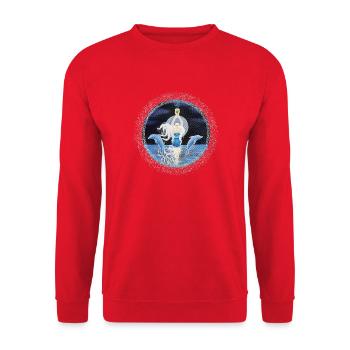 Goddess of the Sea - Sonja Ariel von Staden - Unisex Sweatshirt - red - Front - Alina (178cm) & Michal (187cm)