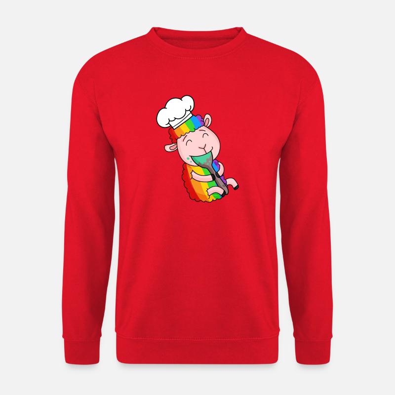 Cuisinier de mouton mignon - Sweat-shirt Unisexe - rouge