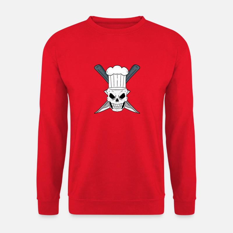 Schädel Koch - Unisex Pullover - Rot