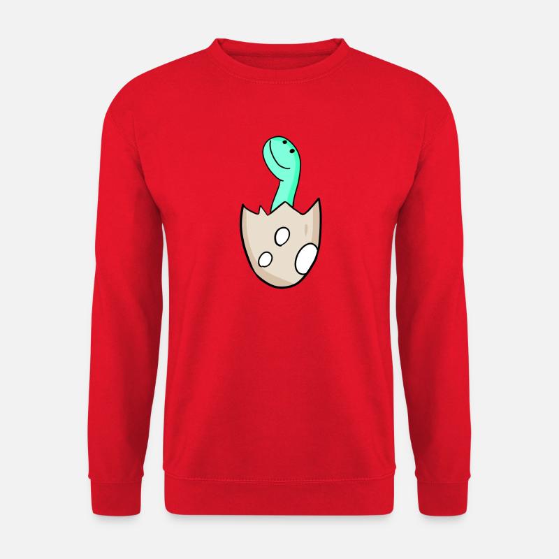 Dinosaur Egg Dino Motif - Unisex Sweatshirt - red