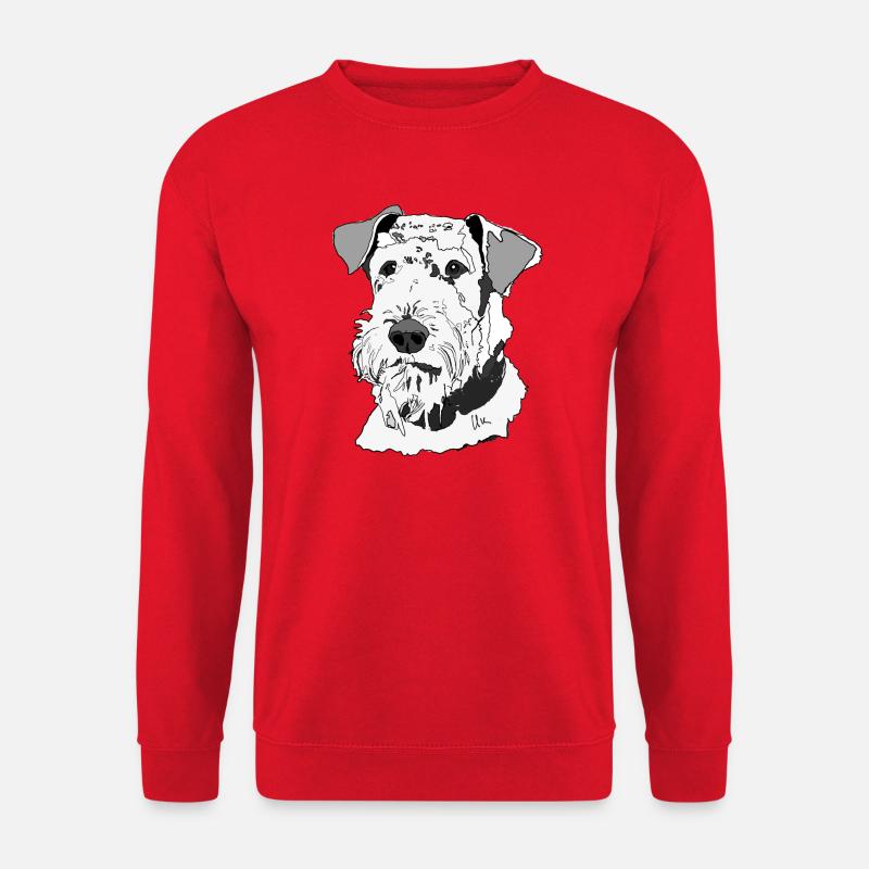 Airedale Terrier - Unisex Pullover - Rot