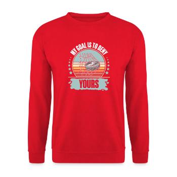 Eishockey  - Unisex Sweatshirt - red - Front - Alina (178cm) & Michal (187cm)