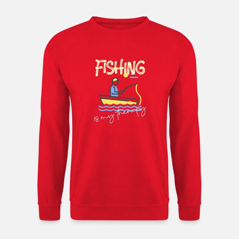 Fishing Is My Therapy - Unisex Pullover - Rot
