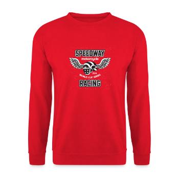Winged Speedway Racing 1984 Vintage - Unisex Sweatshirt - red - Front - Alina (178cm) & Michal (187cm)