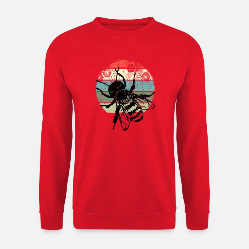 Retro Mosquito Circle - Unisex Sweatshirt - red