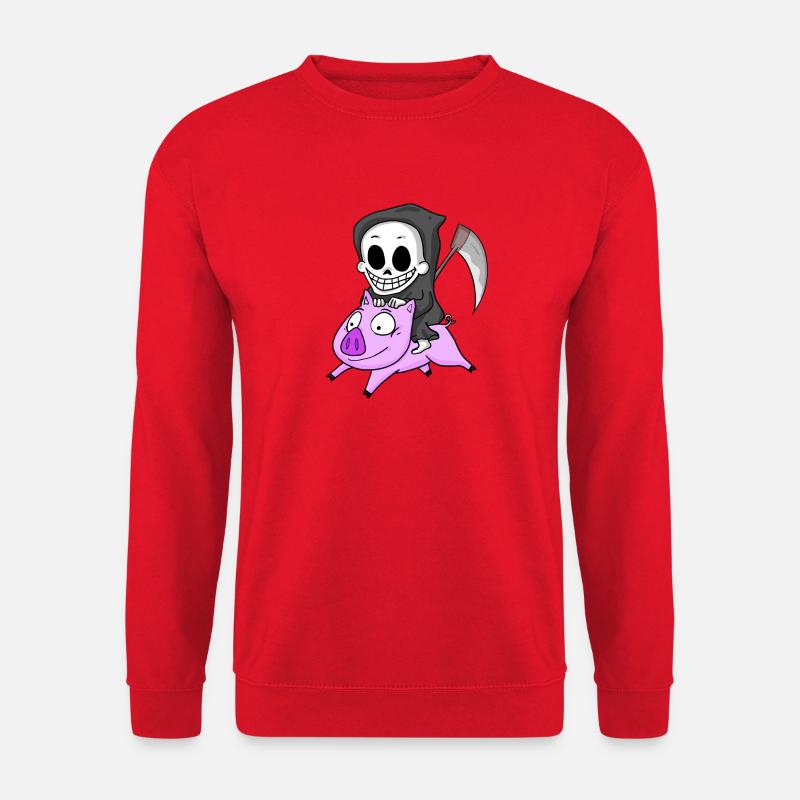Sensenmann Schwein - Unisex Pullover - Rot