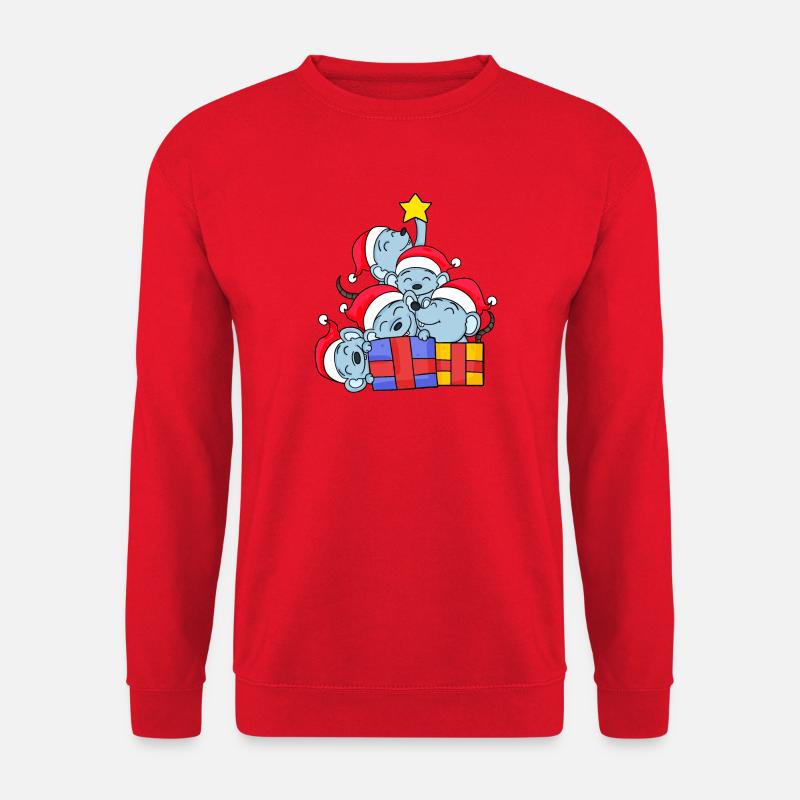 Mouse Tree Christmas Christmas Tree - Unisex Sweatshirt - red