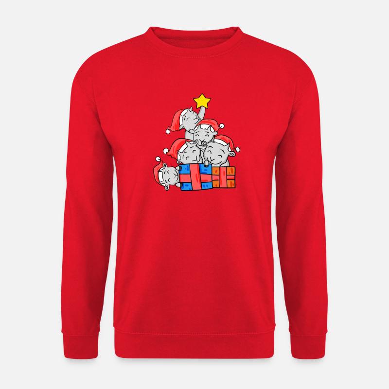 Goat Christmas Tree Christmas - Unisex Sweatshirt - red