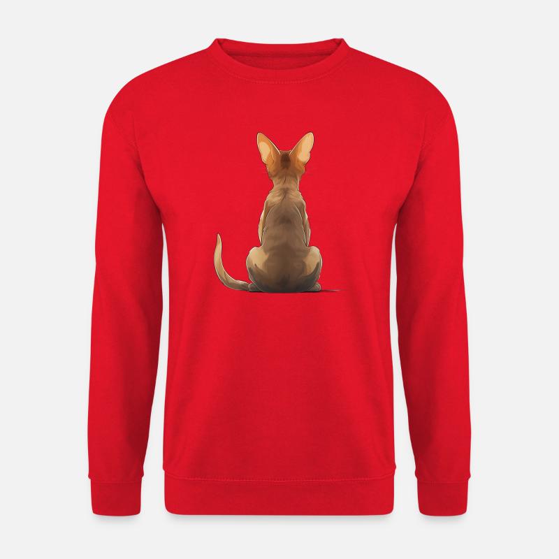 Abessinische Katze - Unisex Pullover - Rot