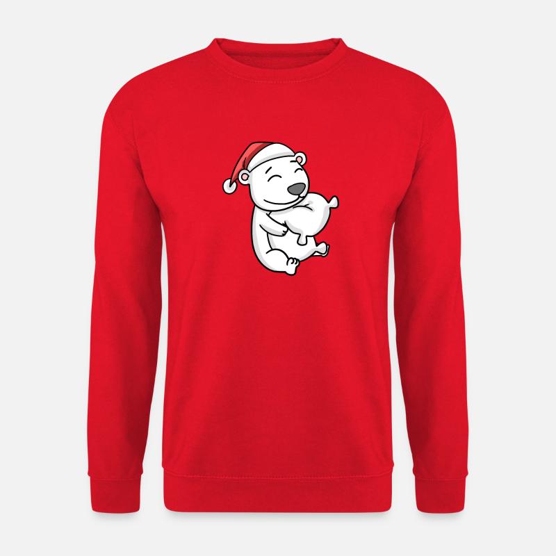 Polar bear - Unisex Sweatshirt - red