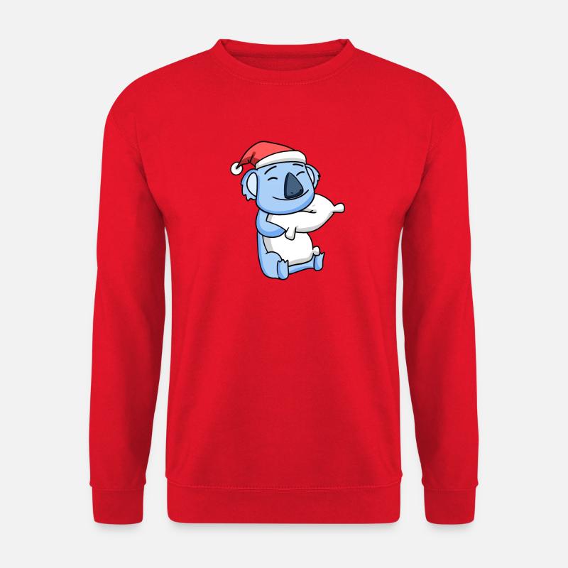 Koala Mignon Fatigué Noël - Sweat-shirt Unisexe - rouge
